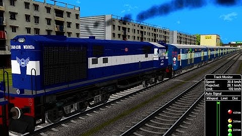 54801 Jodhpur Ajmer Fast Passenger Loco Reverser In Marwar Jn || IR In MSTS Open Rail