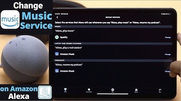 Change Default Music Service on Amazon Alexa | Play Spotify from Amazon Echo Dot