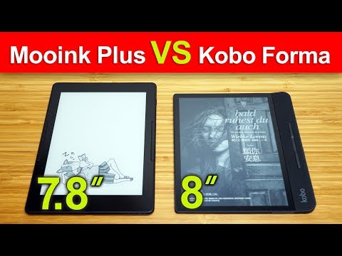 Mooink Plus vs Kobo Forma 7.8吋 與 8吋 電子閱讀器 電子書 比較