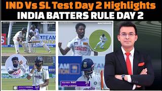 India vs Sri Lanka First Test Day 2 complete match highlights today 2026.
