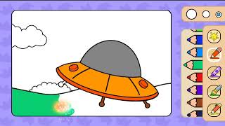 Coloring Book Games - Play Fun Game For Kids - Coloring Ufo Pictures