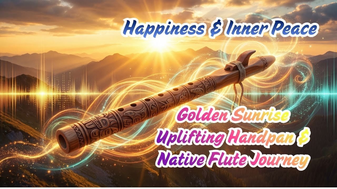 Golden Sunrise: Uplifting Handpan & Native Flute Journey | Happiness & Inner Peace