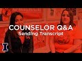 Ask admissions when and how do i need to send my transcripts