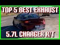 Top 5 BEST EXHAUST Set Ups for DODGE CHARGER R/T 5.7L HEMI!