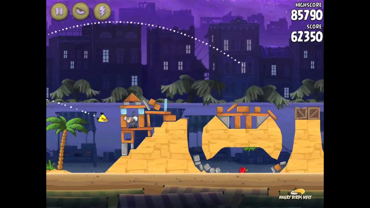 Angry Birds Rio Level 11 (13-11) Market Mayhem Walkthrough 3 Star - YouTube
