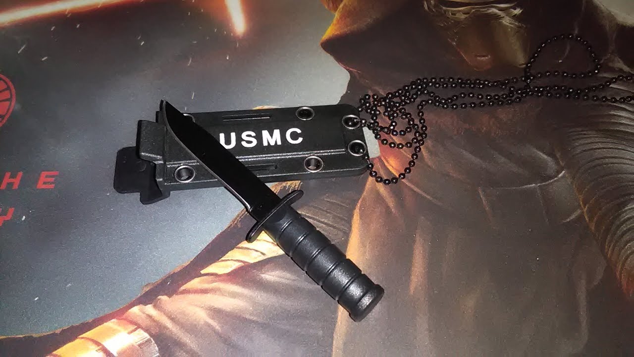 USMC mini neck knife YouTube