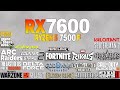 RX 7600 + Ryzen 5 7500F - Test in 23 Games