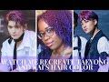 Watch Me Recreate | EXO Kai and NCT Taeyong w/ Color Hair Wax | thedailyfro
