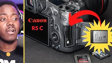 FIRST TIME PUTTING IN AN ANGELBIRD MEMORY CARD INTO CANON R5 C #shorts