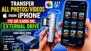 Transfer All Photos/Videos From iPhone to SD Card or External Drive (2026)