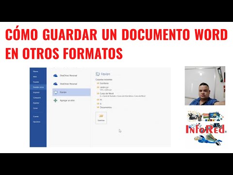 Video: Cómo Guardar Un Documento En Un Formato Diferente