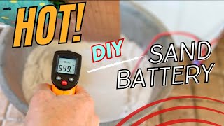 DIY Sand battery HEATER. Over 599f simple to make