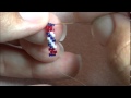 Red, White & Blue Tube Earrings