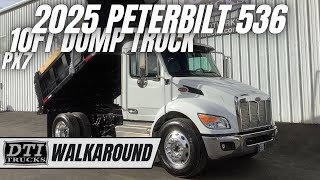 2025 Peterbilt 536 10ft Dump Truck, PX7, Automatic, Electric Tarp #17729M