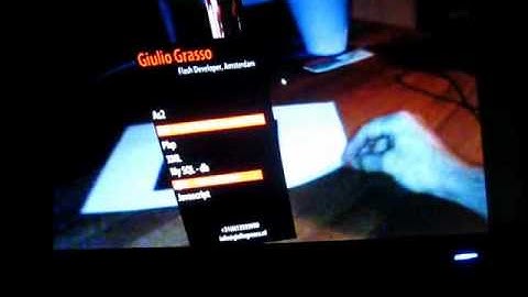 GiulioGrasso.NL Business Card made in AS3 - Papervision 3D and Augmented Reality