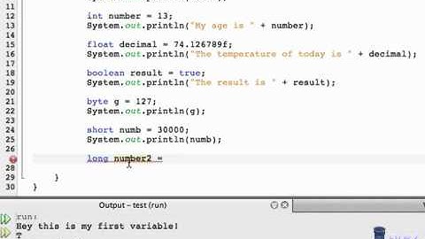 05 - JAVA PROGRAMMING TUTORIAL - More into Variables and Print Statements (Mac, Windows, Linux)