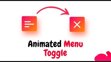 Modern Animated Menu Toggle Button using Html CSS & Javascript
