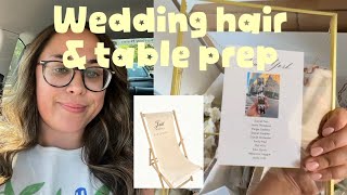 Wedding Series Ep8: Balayage hair, table boxes and dog details 