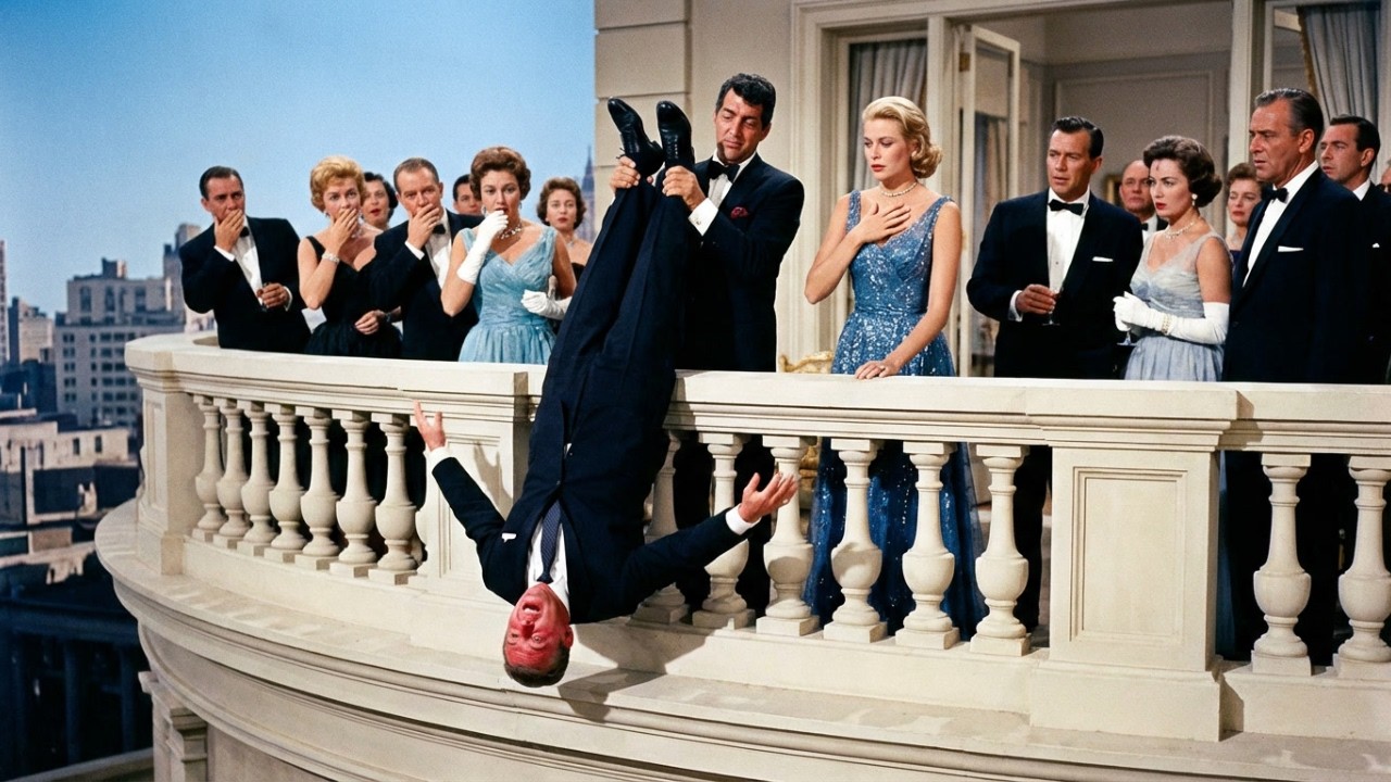 An Arrogant Politician harassed Grace Kelly — Dean Martin hung him by his ankles from a balcony