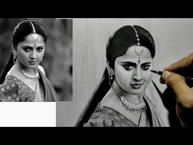 Anushka shetty Drawing by Subhasree  Pixels