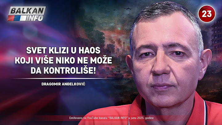 INTERVJU: Dragomir Anđelković – Svet klizi u haos koji više niko ne može da kontroliše! (19.6.2025)