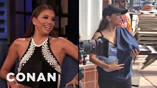 Eva Longoria Wants To Normalize Motherhood | CONAN on TBS