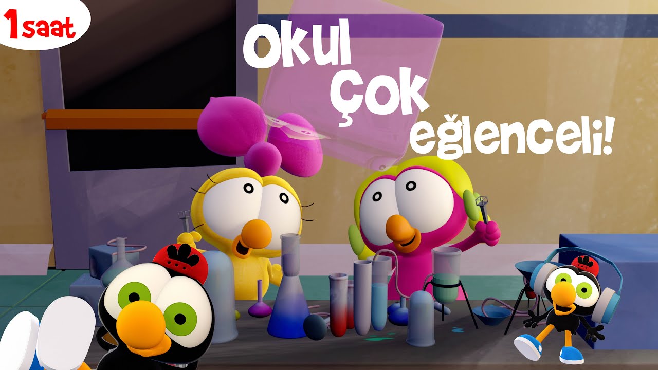 1 SAAT ÇİZGİ FİLM 🤩🥳#63 - Okul Çok Eğlenceli!🤩🥳 | TRT Çocuk - Disney Channel