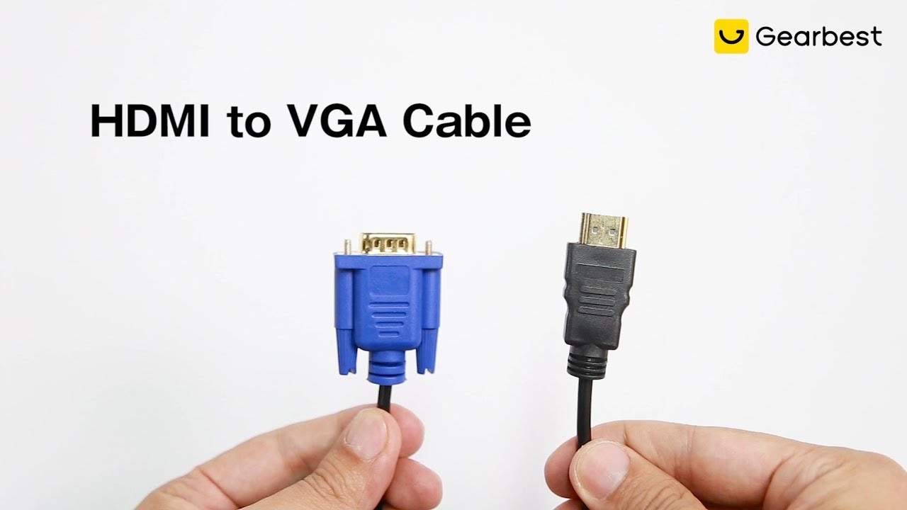 An Hdmi to Vga Adapter Cable.