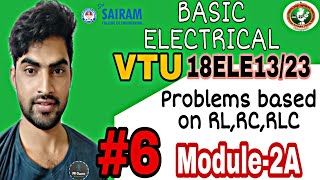 Single phase AC circuits problems| basic electrical Engineering|VTU|