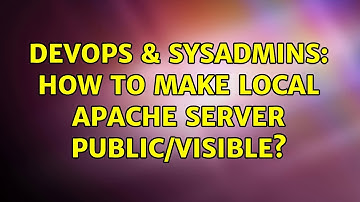 DevOps & SysAdmins: How to make local apache server public/visible?