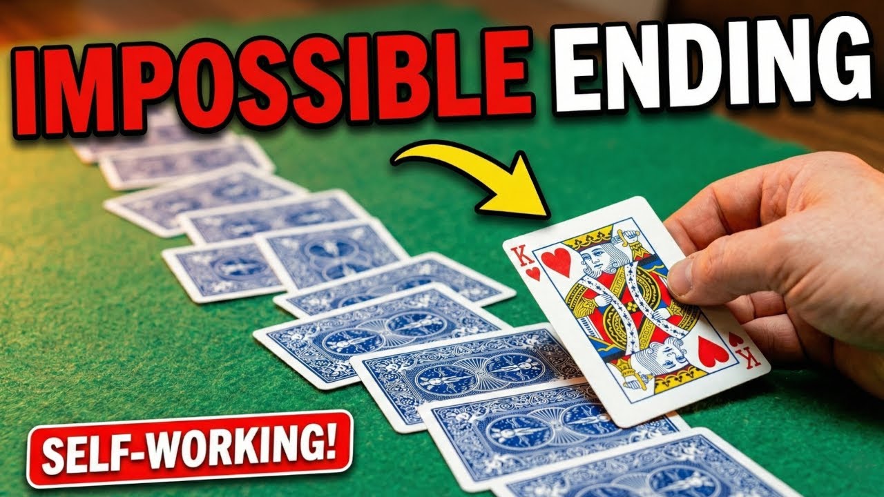 Концовка, которую НИКТО не ожидает… (Карточный фокус, работающий сам по себе)