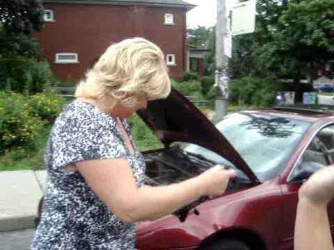 4 Women and 1 flat tire...