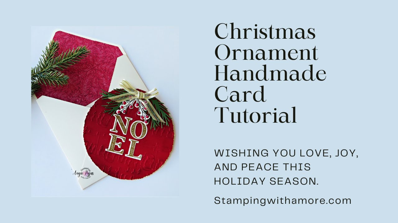 Unveiling the Most Beautiful Christmas Ornament Shaped Card- Let me ...