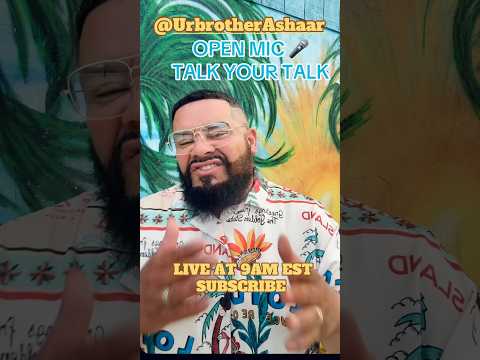 U B A OPEN MIC TALK UR TALK Jesuschrist Diddy Islam Religion Trump Breakingnews Love