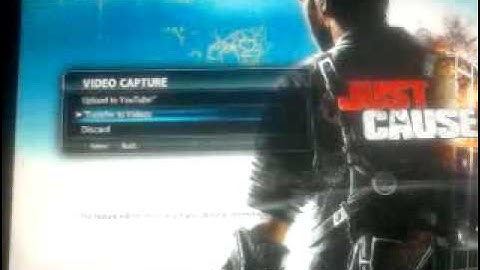Just cause 2 - how to use the video capture feature