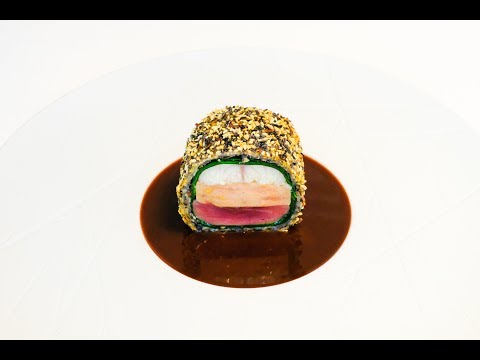 World famous Pigeon en croûte by Michelin star chef Karen Torosyan at restaurant Bozar in Brussels