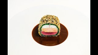 World famous Pigeon en croûte by Michelin star chef Karen Torosyan at restaurant Bozar in Brussels