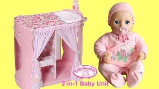 Baby Annabell 2-in-1 Baby Unit : Baby Doll Wardrobe and Changing Table -Taking care of Baby Dolls.