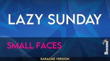 Lazy Sunday - Small Faces (KARAOKE)