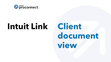 Intuit Link | Client document view