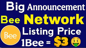 Big Announcement ll Bee Network New Update ll Bee Coin Listing Price 😱 1Bee = $3 🤑🎉 #beenetwork 