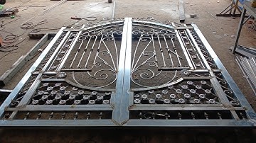 mẫu CỬA cổng sắt Mỹ thuật 2 cánh đẹp ( cho anh thợ sắt ở VĨNH LONG)/ptvl tập 121