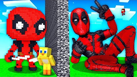 I Cheated With DEADPOOL in Minecraft Build Challenge