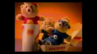 The Chipmunk Adventure Burger King Meal Packs & Plush Dolls Fast Food Commercial, May 1987