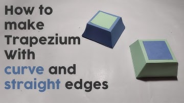 How to make Trapezium with curve and straight edges | Basic Shapes | Paper Craft | The Stylize Craft