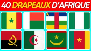 Dévine le Pays Africain  Par Son Drapeau en 6 Secondes | Quiz 40 Drapeau | Teste De Culture G