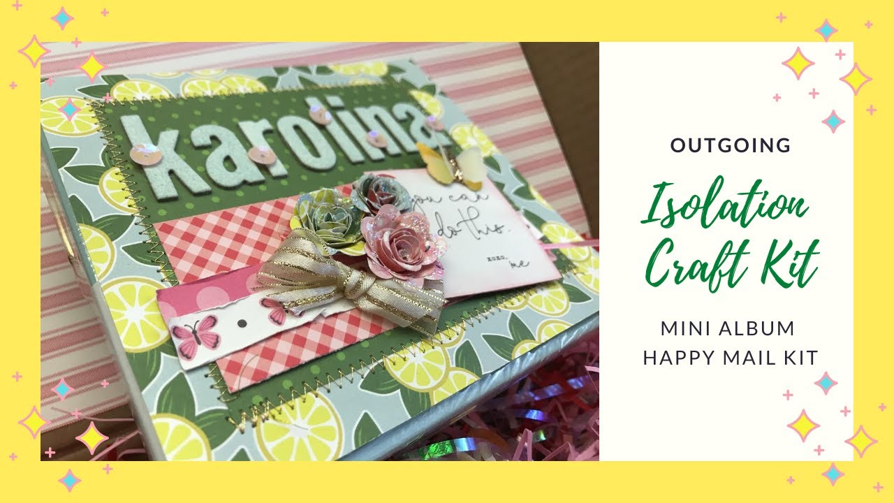 DIY ISOLATION CRAFT KIT FOR KAROLINA'S KRAFTS MINI ALBUM KIT SWAP ORGANIZED BY PAPER