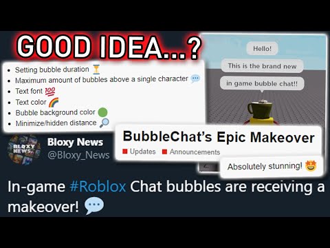 Roblox Created A New Chat Feature Youtube - roblox bubble chat color