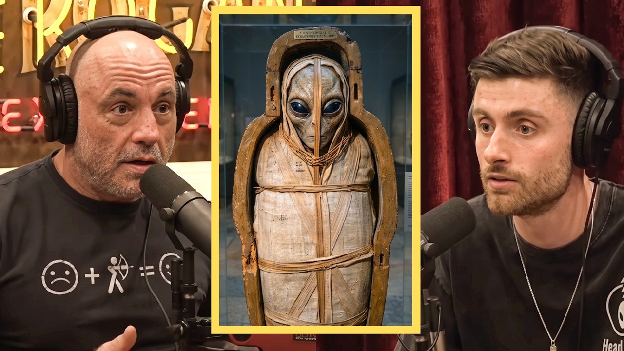 2 Babies & 1 Adult Mummified Alien Body Found Under Peru's Pyramid | Joe Rogan & Michael Button