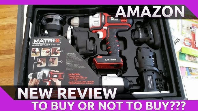 Black Decker Matrix Combo 6 Tool Kit Cordless Set 20V Drill Sander